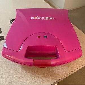 Babycakes Pink Heart Waffle Maker - Makes 4 Hearts!
